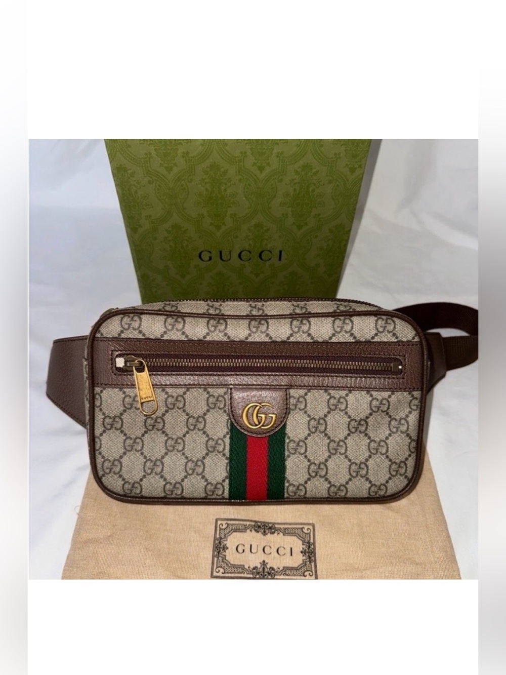 Gucci GG Supreme Ophidia Belt Bag / Bumbag Excellent condition! Full inclusion